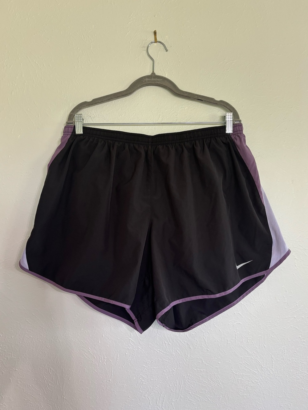 Nike Women’s Black Shorts with Purple Trim